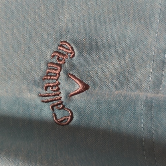 Calloway Men's Teal Short Sleeve Polo Performance Shirt Size XL - Picture 3 of 6